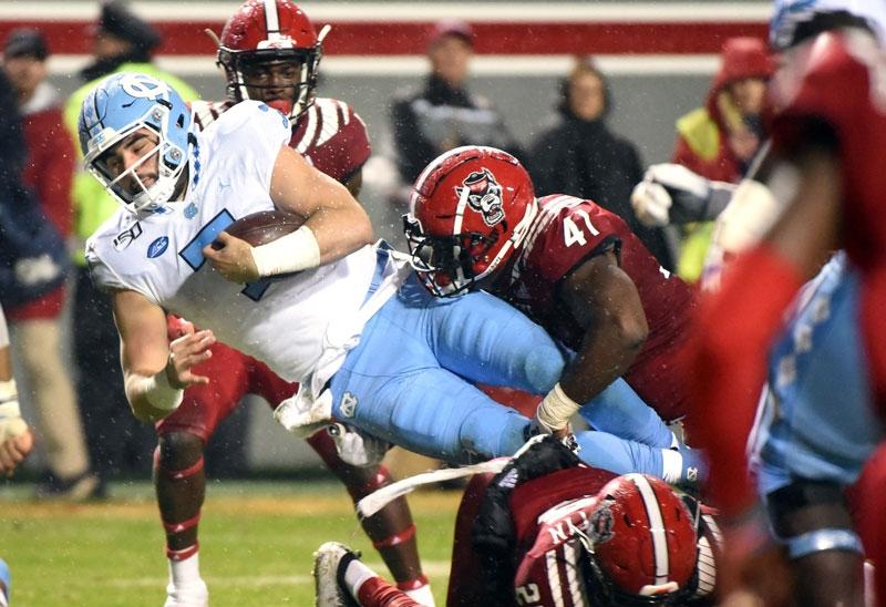 UNC QB Sam Howell plays against rival N.C. State