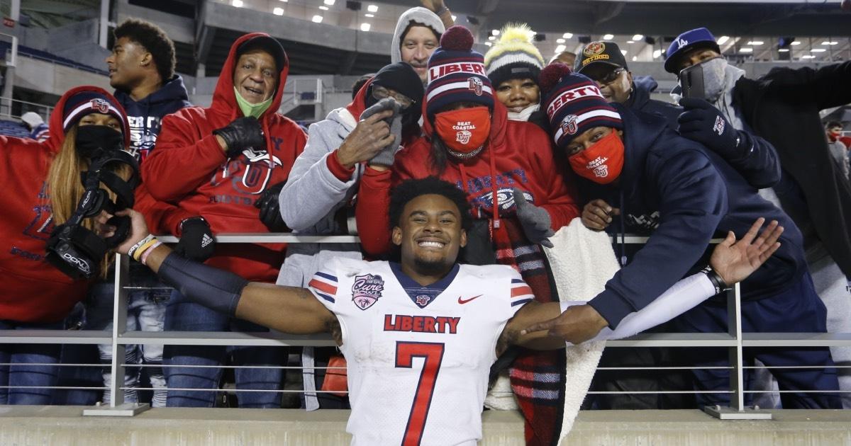 Liberty quarterback Malik Willis rushed for 14 touchdowns last season.