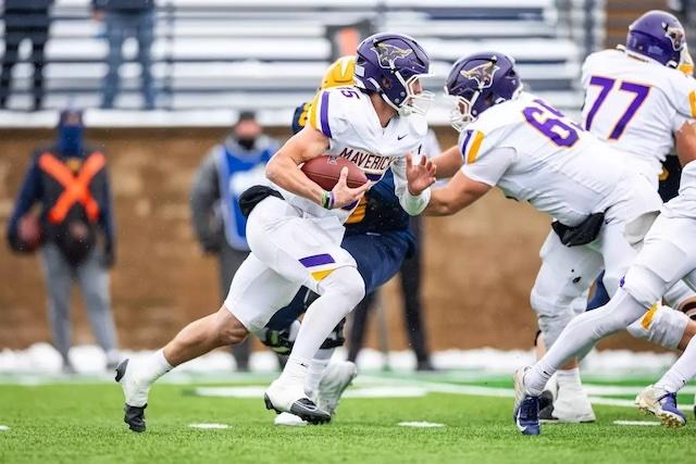Minnesota State rumbled to the second round of the DII football championship.